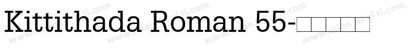 Kittithada Roman 55字体转换